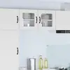 Image de Cabinet En Verre Mural Lucca 2 Pcs Blanc 40 X 31 X 40 Cm Vidaxl