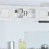 Image de Cabinet En Verre Mural Lucca Blanc Brillant 80 X 31 X 40 Cm Vidaxl