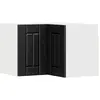 Image de Cabinet D'angle Mural Lucca Noir 57 X 57 X 40 Cm Vidaxl