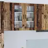 Image de Cabinet En Verre Mural Lucca Bois Ancien 80 X 31 X 80 Cm Vidaxl