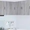 Image de Cabinet D'angle Mural Lucca Sonoma Gris 57 X 57 X 80 Cm Vidaxl