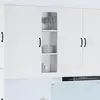 Image de Cabinet En Verre Mural Lucca Blanc 40 X 31 X 100 Cm Vidaxl