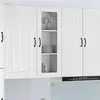 Image de Cabinet En Verre Mural Lucca Blanc Brillant 40 X 31 X 100 Cm Vidaxl