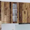 Image de Cabinet En Verre Mural Lucca Bois Ancien 40 X 31 X 100 Cm Vidaxl