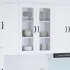 Image de Cabinet En Verre Mural Lucca Blanc 80 X 31 X 100 Cm Vidaxl