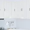 Image de Cabinet D'angle Mural Lucca Blanc Brillant 57 X 57 X 100 Cm Vidaxl
