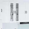 Image de Cabinet En Verre Mural Lucca Blanc 60 X 31 X 100 Cm Vidaxl