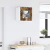 Image de Cabinet En Verre Mural Porto Chêne Fumé 40 X 31 X 40 Cm Vidaxl