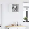 Image de Cabinet En Verre Mural Porto Gris Sonoma 40 X 31 X 40 Cm Vidaxl