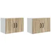 Image de Armoire murale de cuisine - vidaXL - Chêne sonoma - 60x31x40 cm - Bois dingénierie - 4 étagères - 4 portes à charnières