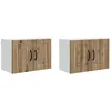 Image de Armoire de cuisine murale - vidaXL - Chêne artisanal - Bois dingénierie - 60x31x40 cm - 4 étagères