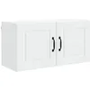 Image de Armoire de cuisine murale - vidaXL - Blanc - Bois dingénierie - 80x31x40 cm - 1415 kg - 2 étagères