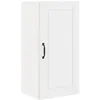 Image de Armoire de cuisine murale - vidaXL - Blanc - Bois dingénierie - 40x31x80 cm - 3 étagères - 2 portes à charnières