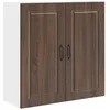 Image de Armoire de cuisine murale - vidaXL - Chêne brun - Bois dingénierie - 80x31x80 cm - 3 étagères - 2 portes à charnières
