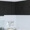 Image de Cabinet D'angle Mural Porto Noir 57 X 57 X 80 Cm Vidaxl