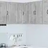 Image de Cabinet D'angle Mural Porto Gris Béton 57 X 57 X 80 Cm Vidaxl