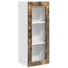 Image de Armoire de cuisine moderne - vidaXL - Chêne fumé - 40x31x100 cm - Bois dingénierie - 3 étagères - 2 portes à charnières