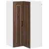 Image de Armoire de cuisine moderne - vidaXL - Chêne brun - 57x57x100 cm - Bois dingénierie - 3 étagères - 2 portes à charnières