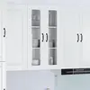 Image de Cabinet En Verre Mural Porto Blanc Brillant 60 X 31 X 100 Cm Vidaxl