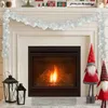 Image de vidaXL Guirlande de Boules de Noël Blanc 186 cm Polystyrène Guirlande de Noël légère et moderne déco festive pour salon 42019691