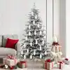 Image de Boule De Pomme De Pin De Noël 40 Pcs Blanc Plastique Vidaxl