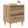 Image de Vidaxl armoire de lit avec tiroir chêne artisanal 40 x 35 x 50 cm