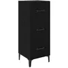 Image de Buffet moderne en bois dingénierie - vidaXL - Chêne Noir - 345x34x90 cm - Rangement ample - Poignées en métal