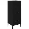 Image de Vidaxl buffet chêne noir 34,5 x 34 x 90 cm bois d'ingénierie
