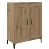 Image de Vidaxl buffet chêne artisanal 69,5 x 34 x 90 cm bois d'ingénierie