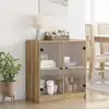 Image de Meuble D'appoint Chêne Artisanal 68 X 37 X 75,5 Cm Vidaxl