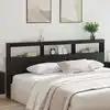 Image de Tête De Lit Chêne Noir 220 X 17 X 102 Cm Bois D'ingénierie Vidaxl