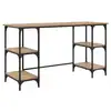 Image de Vidaxl bureau chêne artisanal 140 x 50 x 75 cm bois d'ingénierie