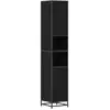 Image de Vidaxl ensemble de mobilier de salle de bain avec étagère chêne noir
