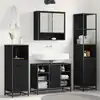 Image de Ensemble De Mobilier De Salle De Bain 4 Pcs Chêne Noir Vidaxl