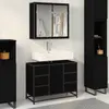Image de Ensemble De Mobilier De Salle De Bain 2 Pcs Chêne Noir Vidaxl