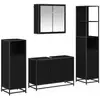 Image de Vidaxl ensemble de mobilier de salle de bain 4 pcs chêne noir