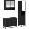 Image de Vidaxl ensemble de mobilier de salle de bain 3 pcs chêne noir