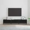 Image de Unites Tv 210 X 35 X 41 Cm Chêne Noir Bois D'ingénierie Vidaxl