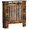 Image de Cache-radiateur moderne - vidaXL - Chêne fumé - 78x19x815 cm - Bois dingénierie - Design à lattes verticales