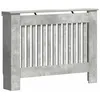 Image de Cache-radiateur moderne - vidaXL - Gris béton - Bois dingénierie - 112x19x815 cm - Design à lattes verticales
