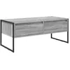Image de Table basse industrielle - vidaXL - Gris Sonoma - Bois dingénierie - 100 x 46 x 40 cm - Rectangulaire - Avec tiroir