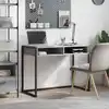 Image de Bureau Gris Sonoma 100 X 50 X 75 Cm Bois D'ingénierie Vidaxl