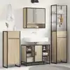 Image de Cabinet De Salle De Bain Avec Tiroir Sonoma 40 X 30 X 180 Cm Vidaxl