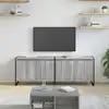 Image de Meuble Tv 140 X 36 X 49.5 Cm Gris Sonoma Bois D'ingénierie Vidaxl