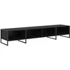 Image de Meuble TV industriel - vidaXL - Chêne Noir - Bois dingénierie - 1705x36x305 cm - Design moderne