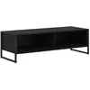 Image de Meuble TV industriel - vidaXL - Chêne Noir - 100x365x305 cm - Bois dingénierie - Pieds en acier
