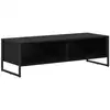 Image de Vidaxl meuble tv 100 x 36,5 x 30,5 cm chêne noir bois d'ingénierie