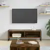 Image de Meuble Tv Chêne Fumé 100 X 36,5 X 30,5 Cm Bois D'ingénierie Vidaxl