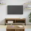 Image de Meuble Tv Chêne Artisan 100 X 36,5 X 30,5 Cm Bois D'ingénierie Vidaxl