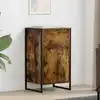 Image de Buffet Chêne Fumé 43 X 36 X 75,5 Cm Bois D'ingénierie Vidaxl